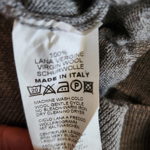 Gran Sasso Made in Italy Virgin Wool  Sweater Sz 50, U.S. M/L - Picture 8 of 9
